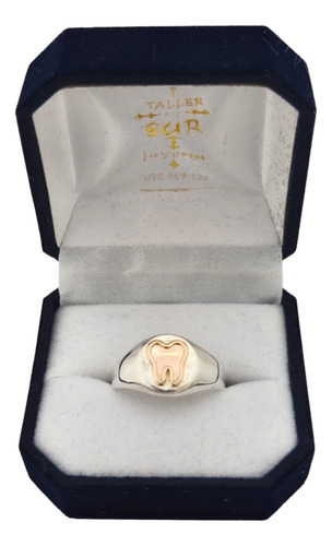 Anillo Profesión Oficio Dentista - Odontólogo Plata Y Oro