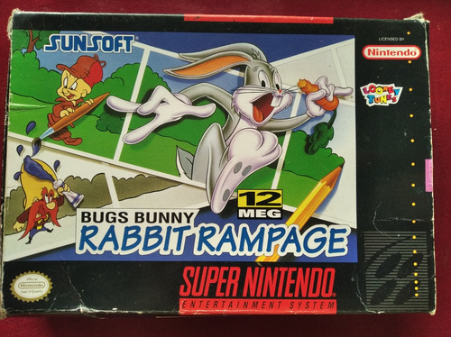 Bugs Bunny R Rampage ( Juego Super Nintendo Snes ) 30v (^o^)