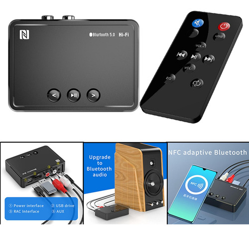 Mini Receptor Inalámbrico Bluetooth 5.0 Para Transmisión