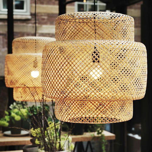 Lustre Pendente Luminária Moderna Lâmpada Led Madeira 127/220V
