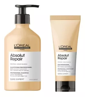 Shampoo Reparador 500ml + Acond 200ml Loreal Absolut Repair