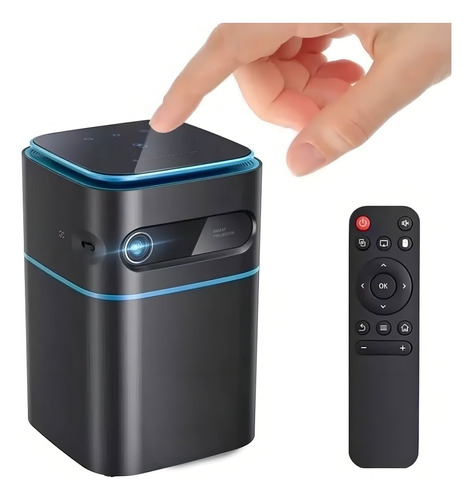 Mini Projetor 4k Smartldea Vt2 Dlp Wifi Netflix Android 9.0 Cor Preto