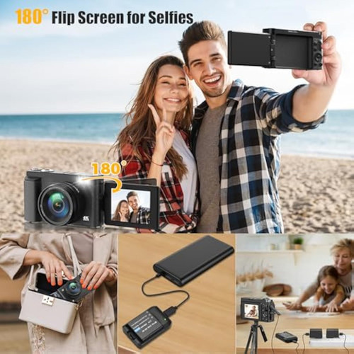 Cámara Digital 4k Para Fotografía, Enfoque