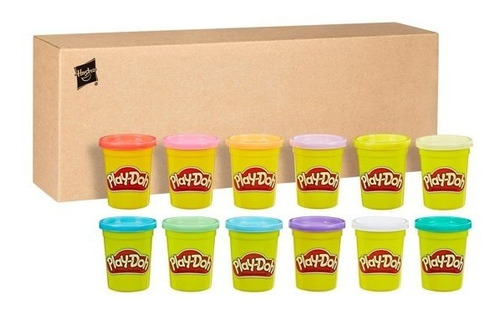 Play-doh Plastilina ,  12 Envases De 4 Oz. (el Mas Grande)