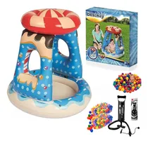 Comprar Pileta Inflable Bebe Pelotero Selva Techo + Pelotas + Inflad
