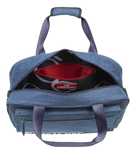 Duffle Bag De Viaje Textil Oe X Pantone Unisex Color Azul
