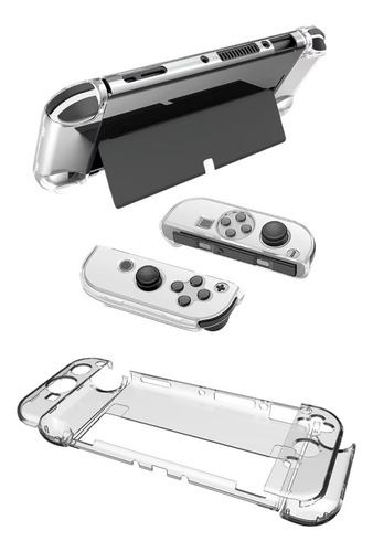Funda Protector Carcasa Compatible Con Nintendo Switch Oled Transparente