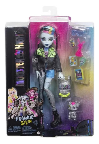 Boneca Monster High Frankie Novo Visual Com Pet De Luxo
