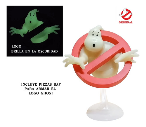 Ghostbusters 4 Figuras + Logo Baf Ghost Mattel Originales