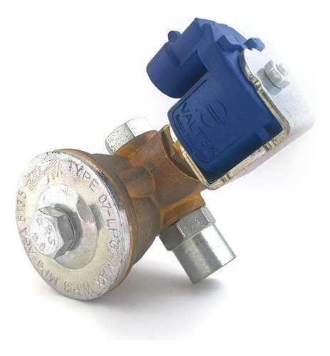 Solenoide Flat Con Filtro Amarillo Corto, Gas Lp