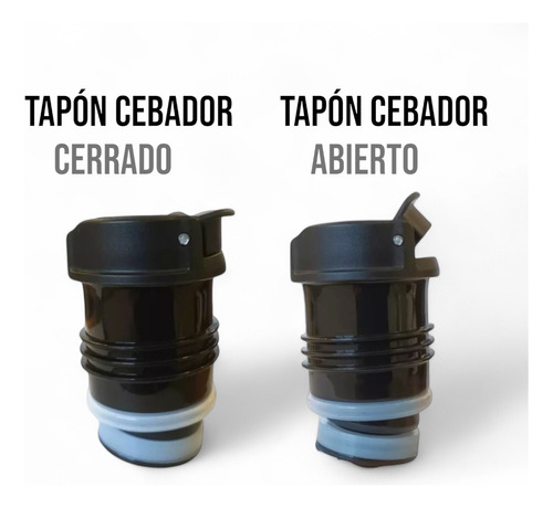 Termo 1 Litro Mate System Classic. Negro