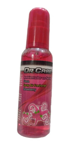 P A C K ( O2 P C S) Ambientador Spray Dr Care Aroma Fresa 