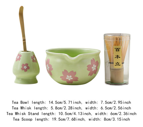 4 Piezas Set Matcha Bowl Para Del Té Ceremonía Estilo B