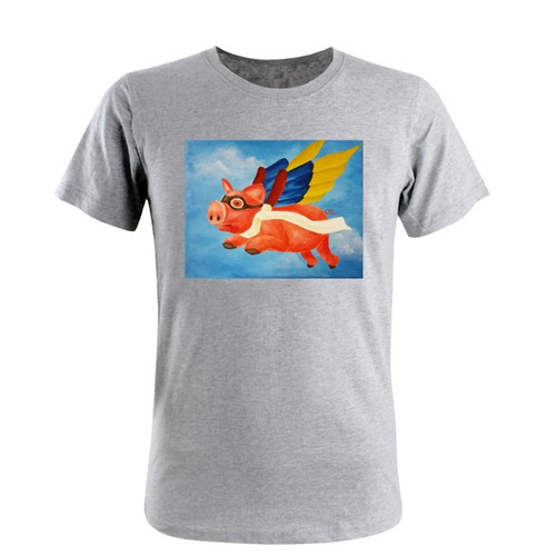 Remera De Hombre Colores Animales Arte Dibujo Pintura M19