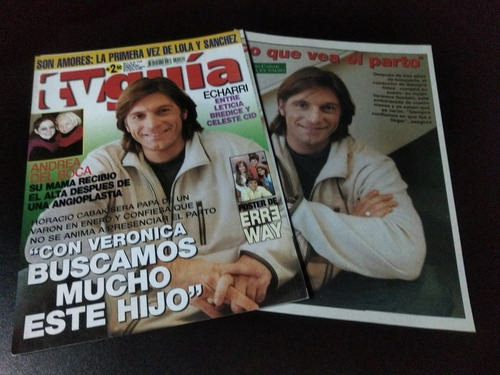 Horacio Cabak * Tapa Y Nota Revista Tv Guia 172 * 2002 (Usado)