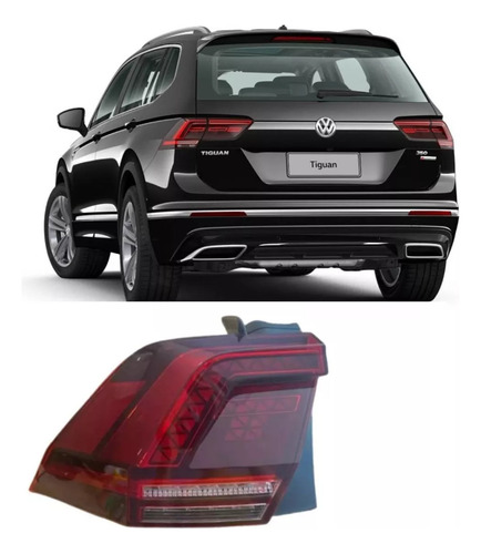 Lanterna Traseira Tiguan 18/22 Canto C/ Led R-line Tsi Le