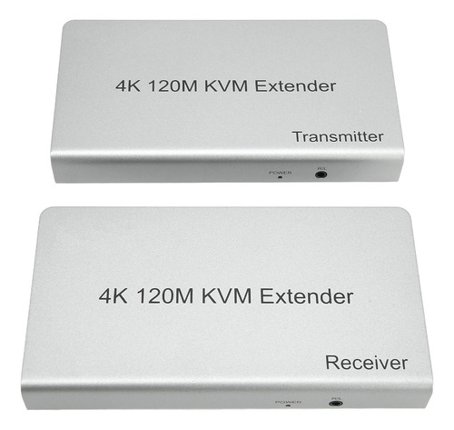 Extensor Kvm De 120 M, 4k, 60 Hz, Teclado Remoto, Ratón, Con