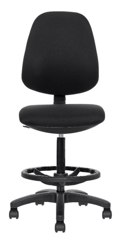 Silla Oficina Cajero Ergonomica Marca Silleti Modelo Toledo Giratoria Reclinable Mecanismo Contacto Permanente Tapizada En Tela Color Negro