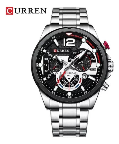 Reloj Curren 8395 Hombre Acero Inoxidable Blanco