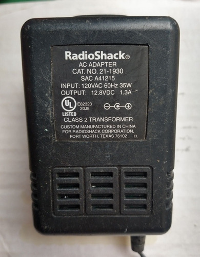 Cargador Adaptador,radio Shack,12.8v A 1.3a, Mod. Sac A41215