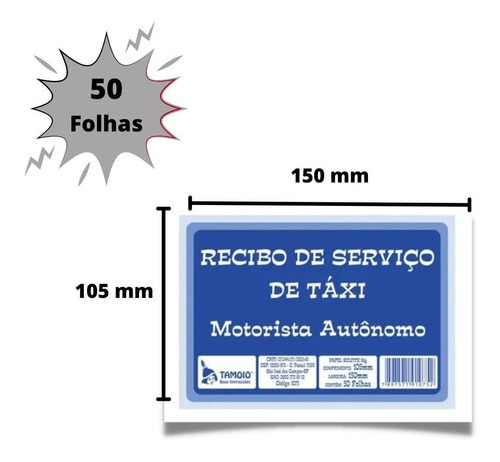 Aplicación Kit 10 Taxi Receipt Block Ticket para conductores