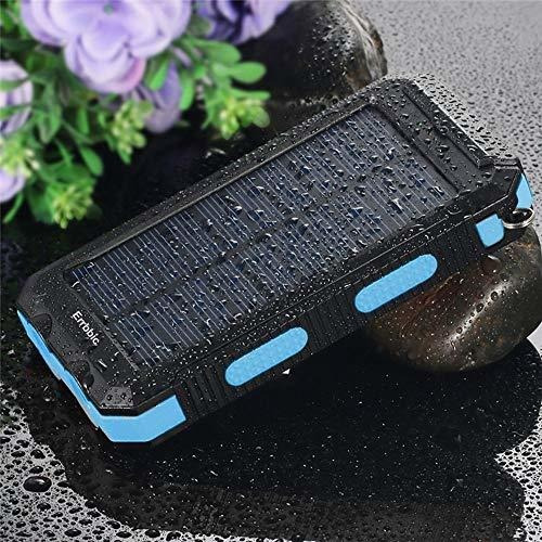 Cargador De Bateria Solar Portatil De 20000 Mah Impermeabl