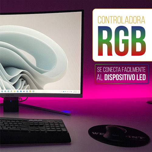 Imagen 3 de 7 de Controladora Rgb Tira De Led Control Remoto