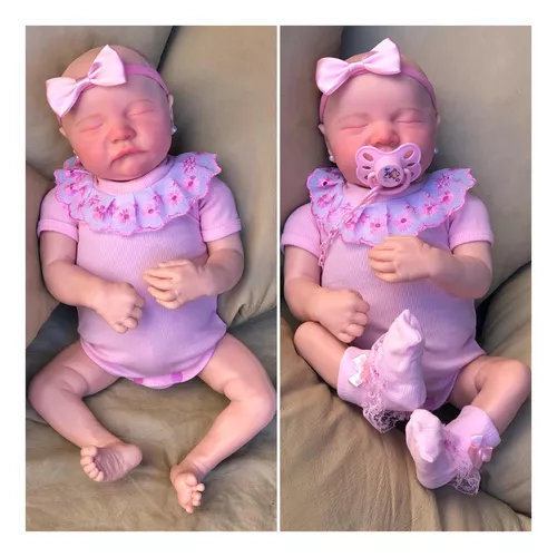 Bebe Menina Real Reborn Rosa Pronta Entrega Mais Barat