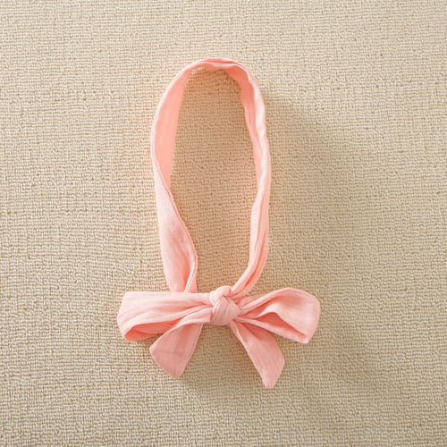 Conjunto Rosa De 3 Piezas De Algodón Con Diadema Para Bebé