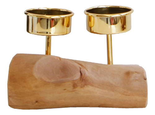 Candelabro De Base De Madera Candelabro Moderno Soporte De