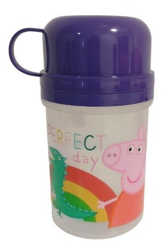Imagen 2 de 3 de Set Vianda Peppa Pig: Cantimplora + Caja Sandwich