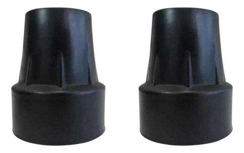 Ponteira Para Bengala E Muleta Canadense 19mm Par Cor Preto