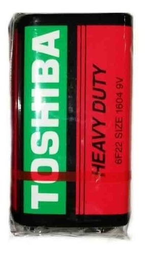 Imagen 2 de 4 de Bateria Pila Toshiba 9v Nuevo 6f22 1604 Heavy Duty