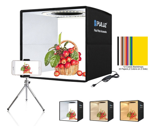 Puluz - Anillo De Caja De Luz Plegable Portátil Para Fotogra