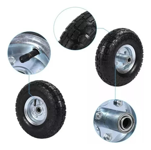 Pack 4 Rueda Inflables 10 Pulgadas Yegua Carro