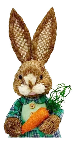 Simulación De Paja De Conejo De Pascua Conejo Artificial D
