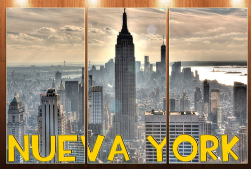 Cuadro 40x60cm Ciudad Mundo Paisaje New York Ny M1