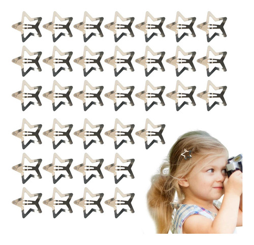 / Pinzas Para El Cabello Con Broche De Estrella 100 Clips