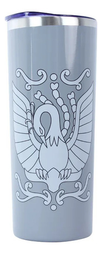 Termo Caballeros Del Zodiaco - Armadura Del Fenix 590 Ml Color Gris