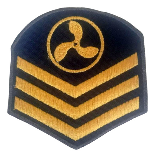 Par De Divisas Azul Ferrete 3o Sargento Da Marinha