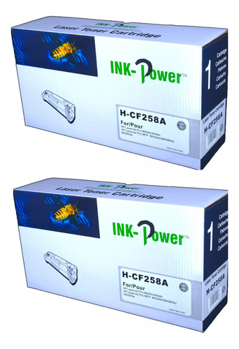 2 Toner Cf258a 58a Con Chip Ink-power M404 M428 3000 Pag