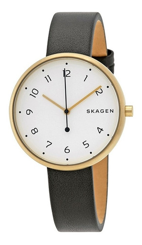 Reloj Skagen Leather Black Signatur