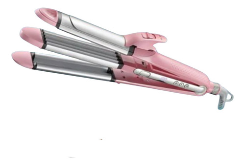 Plancha 4 En 1 Rizador Ondas Vgr Rosado De Ceramica