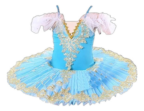 Vestido De Ballet Swan Girl Con Falda Tutú Esponjosa