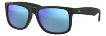 Comprar Anteojos De Sol Ray-ban Justin Color Mix Standard Con Marco De Nailon Color Matte Blue, Lente Blue De Cristal Espejada, Varilla Matte Blue De Nailon - Rb4165