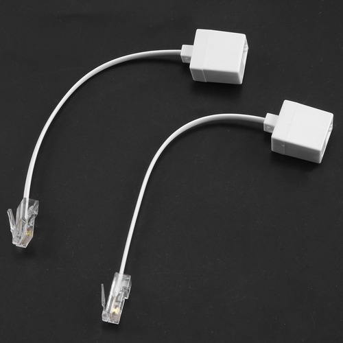Adaptador M/f De 6 Enchufes 8p4c/rj45 Macho Rj11 6p4c A Hemb