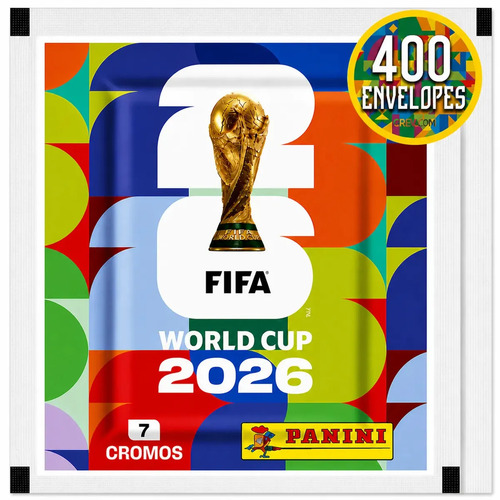 Copa Do Mundo Fifa 2026 - Kit Com 400 Envelopes Panini Oficial (2800 Cromos) Copa Do Mundo 2026