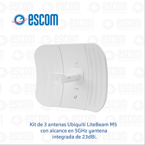 Kit 3 Antenas Ubiquiti Litebeam M5 Lbe-m5-23