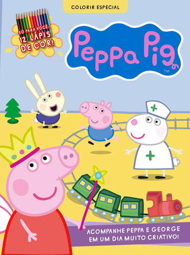 Peppa Pig - Colorir - Especial: Acompanhe Peppa e George em um dia muito criativo!, de On Line Editora. Editorial IBC - Instituto Brasileiro de Cultura Ltda, capa mole em português, 2020