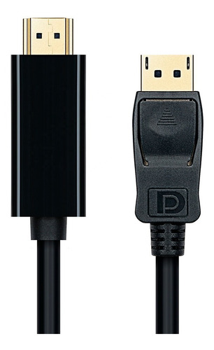 Imagen 3 de 5 de Cable Displayport Macho A Hdmi Macho 1.8m